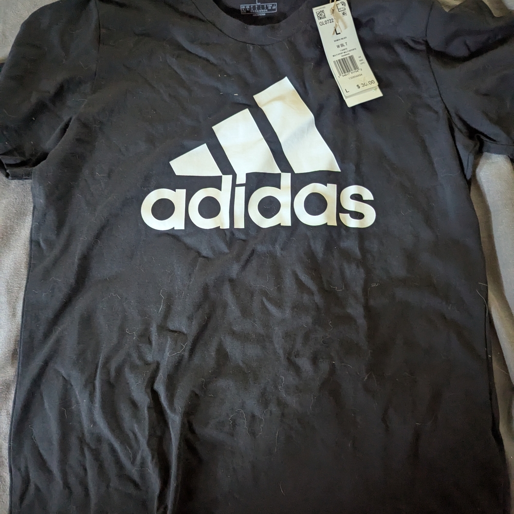 Adidas Black T-Shirt with Logo